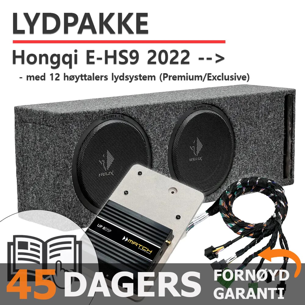Match Lydoppgraderingspakke Hongqi E-HS9 - UP 8DSP