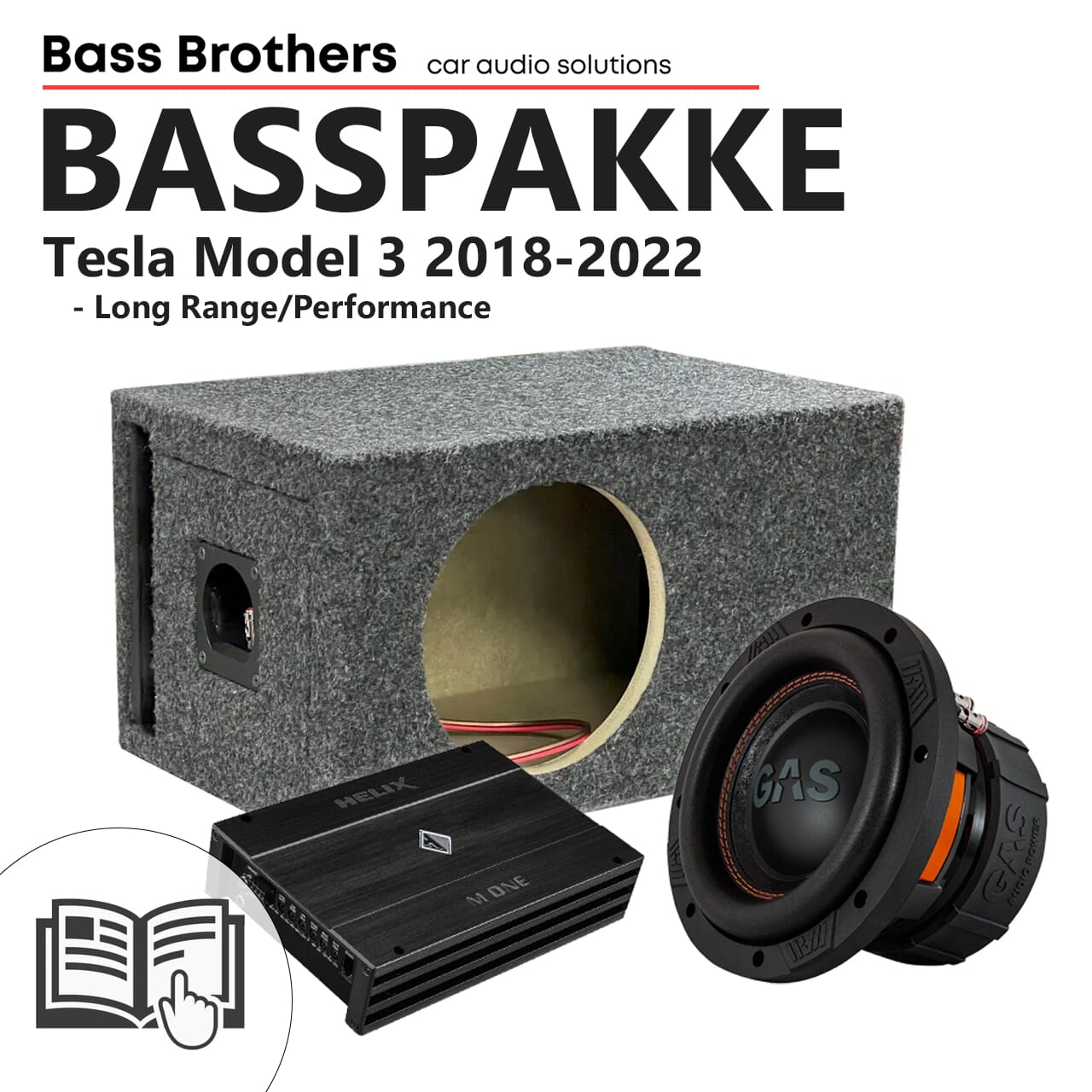 Basspakke for Tesla Model 3 LR og P