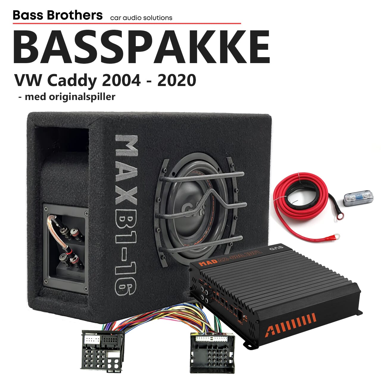 GAS basspakke for VW Caddy