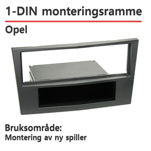 ACV Opel 1-DIN monteringsramme