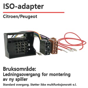 ACV Citroen/Peugeot ISO-adapter