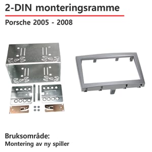 ACV Porsche 2-DIN monteringsramme