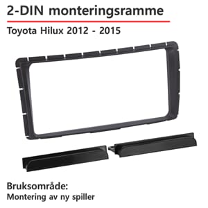 ACV Toyota 2-DIN monteringsramme