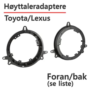 ACV Toyota høyttaleradaptere (165mm)