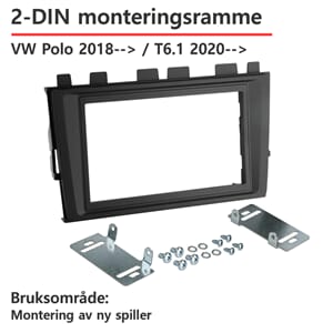 ACV VW 2-DIN monteringsramme