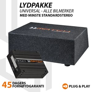Match 10`` universal lydpakke