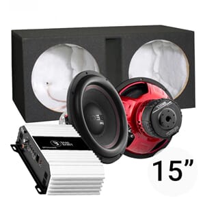 DS18 2x15`` basspakke 1210W