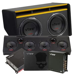 VIBE 2x12`` basspakke med Probox 6,5`` planke og DSP