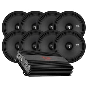 8pk Bass Habit SP165M og RA800W forsterker