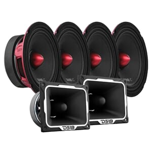 4pk DS18 PRO-X6.4BM og PRO-TWX5 Horndiskant
