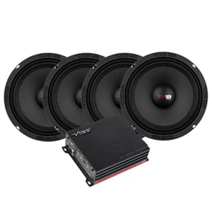 4pk DS18 PRO-X8.4M og VIBE Powerbox 500.2P-V6