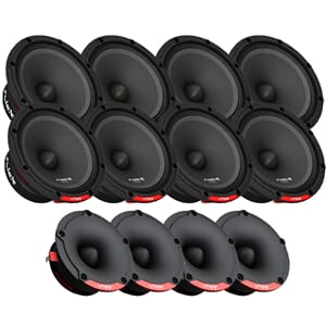 8pk Slick Pro 6,5" SPL pakke med diskanter