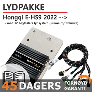 Match Lydoppgraderingspakke Hongqi E-HS9 - 12 høyttalere
