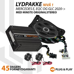 Match Lydoppgradering Mercedes BASE - Nivå 1