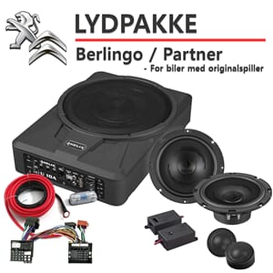 Lydoppgraderingspakke Berlingo/Partner