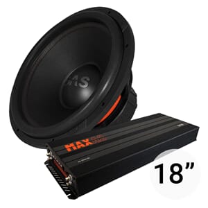 GAS MAX 18`` basspakke