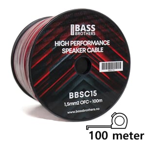 Bass Brothers 1,5mm2 høyttalerkabel - hel rull