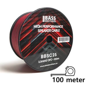 Bass Brothers 2,5mm2 høyttalerkabel - hel rull