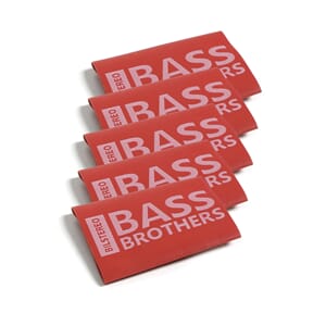 Bass Brothers 50mm2 krympestrømpe - rød, 5pk
