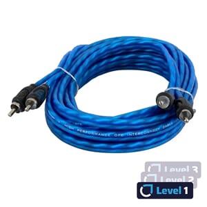 Auto-Connect RCA signalkabel, 5 meter