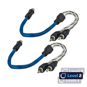 Auto-Connect RCA Y-ledd, 2pk
