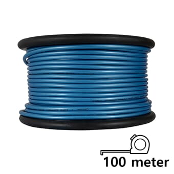 Auto-Connect 10mm2 strømkabel, blå - hel rull