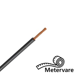 FLRY-B strømkabel 4mm2 - sort