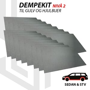 Paramat dempekit gulv og hjulhus - Nivå 2