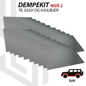 Paramat dempekit gulv og hjulhus - Nivå 2