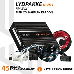 Match Lydoppgraderingspakke BMW iX1 - Nivå 1