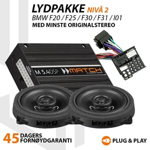 Match Lydoppgraderingspakke BMW BASE - Nivå 2