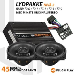 Match Lydoppgraderingspakke BMW BASE - Nivå 2