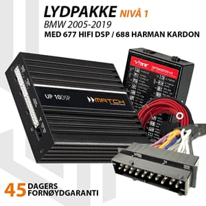 Match Lydoppgraderingspakke BMW 677/688 MOST - Nivå 1
