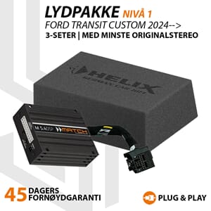 Match Lydoppgraderingspakke Ford Transit Custom 2024-->