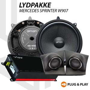 VIBE / OPTION Lydoppgraderingspakke Mercedes Sprinter W907
