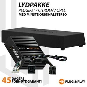 Match Lydoppgraderingspakke Peugeot / Citroen / Opel