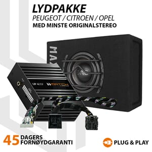 Match Lydoppgraderingspakke Peugeot / Citroen / Opel