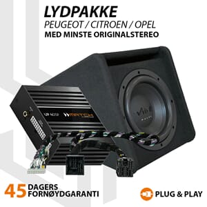 Match Lydoppgraderingspakke Peugeot / Citroen / Opel