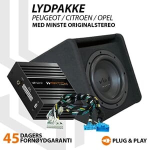 Match Lydoppgraderingspakke Peugeot / Citroen / Opel
