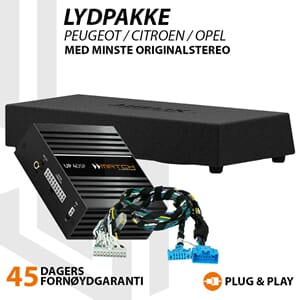 Match Lydoppgraderingspakke Peugeot / Citroen / Opel