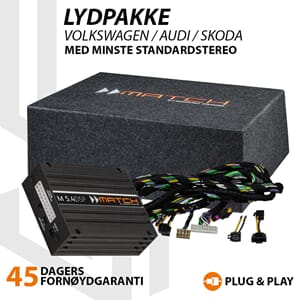 Match 10`` lydpakke VW / Audi / Skoda