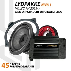 Match Lydoppgraderingspakke Volvo FH - Nivå 1