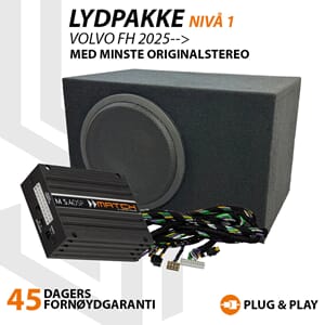Match Lydoppgraderingspakke Volvo FH - Nivå 1