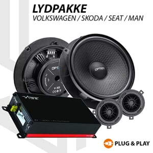 VIBE / OPTION Lydoppgraderingspakke VW / Skoda / Seat / MAN