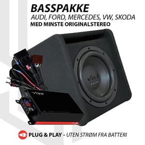 VIBE basspakke Audi / Ford / Mercedes / VW / Skoda