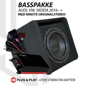 VIBE basspakke Audi / VW / Skoda