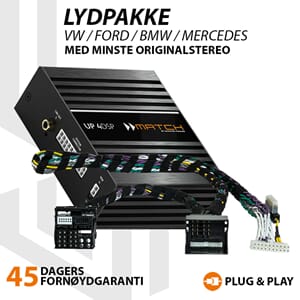 Match Lydoppgraderingspakke VW / Ford / BMW / Mercedes