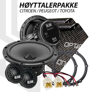 BLAM Relax høyttalerpakke Citroen / Peugeot