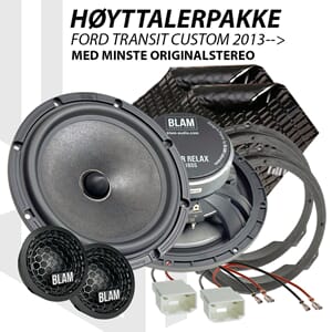 BLAM Relax høyttalerpakke Ford Transit Custom