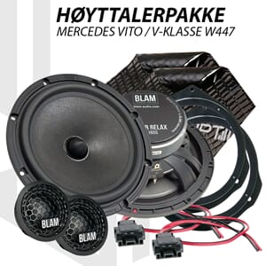 BLAM Relax høyttalerpakke MB Vito / V-klasse W447
